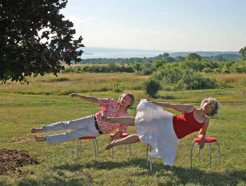 Steve and Jeanne flying