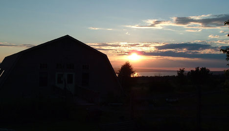 CRS Barn Studio sunset