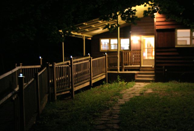 entrance in the evening